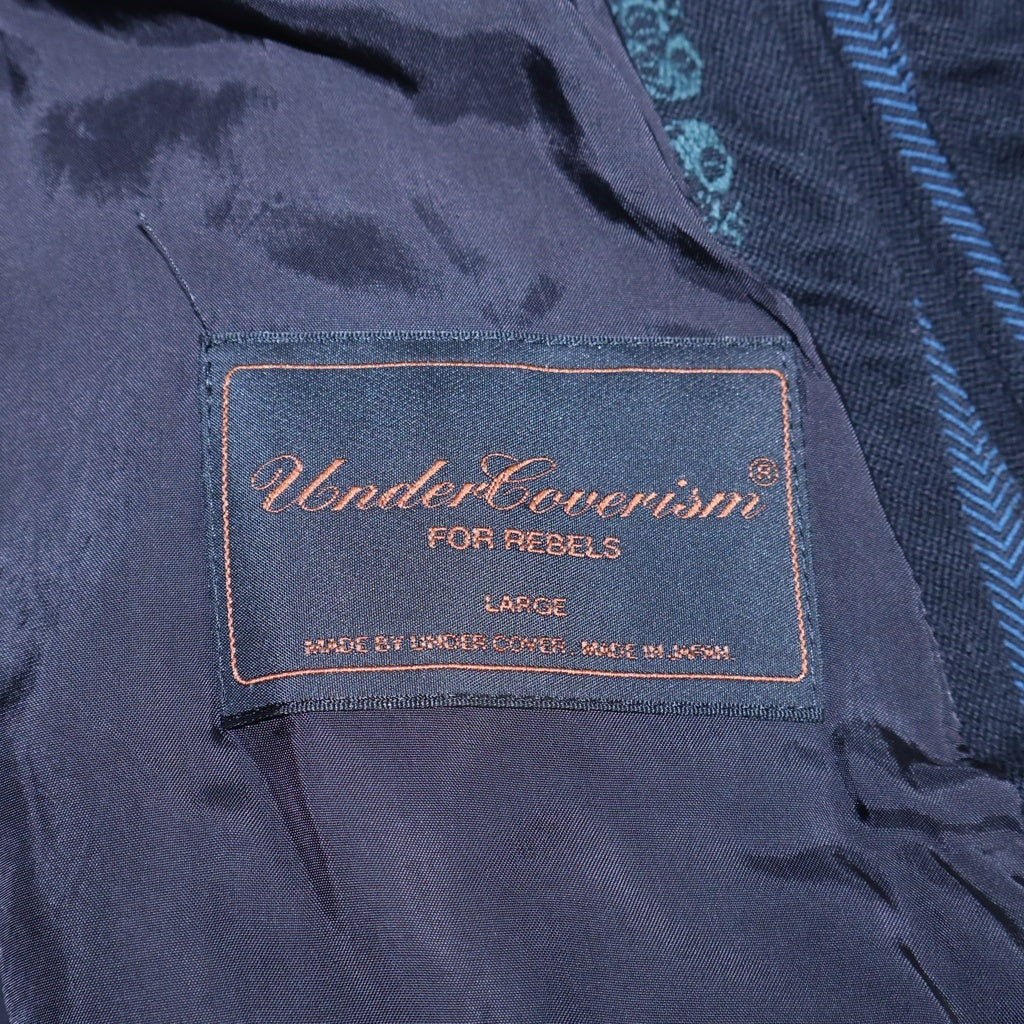 UNDERCOVERISM(アンダーカバイズム) 03AW PAPERDOLL期 InsideOut Designed Jacket インサイドアウト ジップアップ 再構築 ジャケット ブラック V201