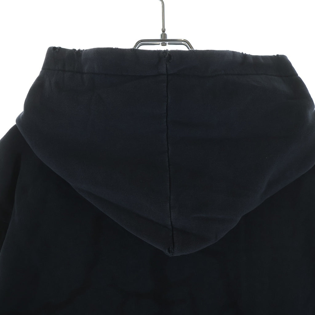 RAF SIMONS(ラフシモンズ) 02AW Virginia Creeper期 Roots Hoodie ヴァージニアクリーパー ルーツフーディー パーカー 両面プリント ブラック