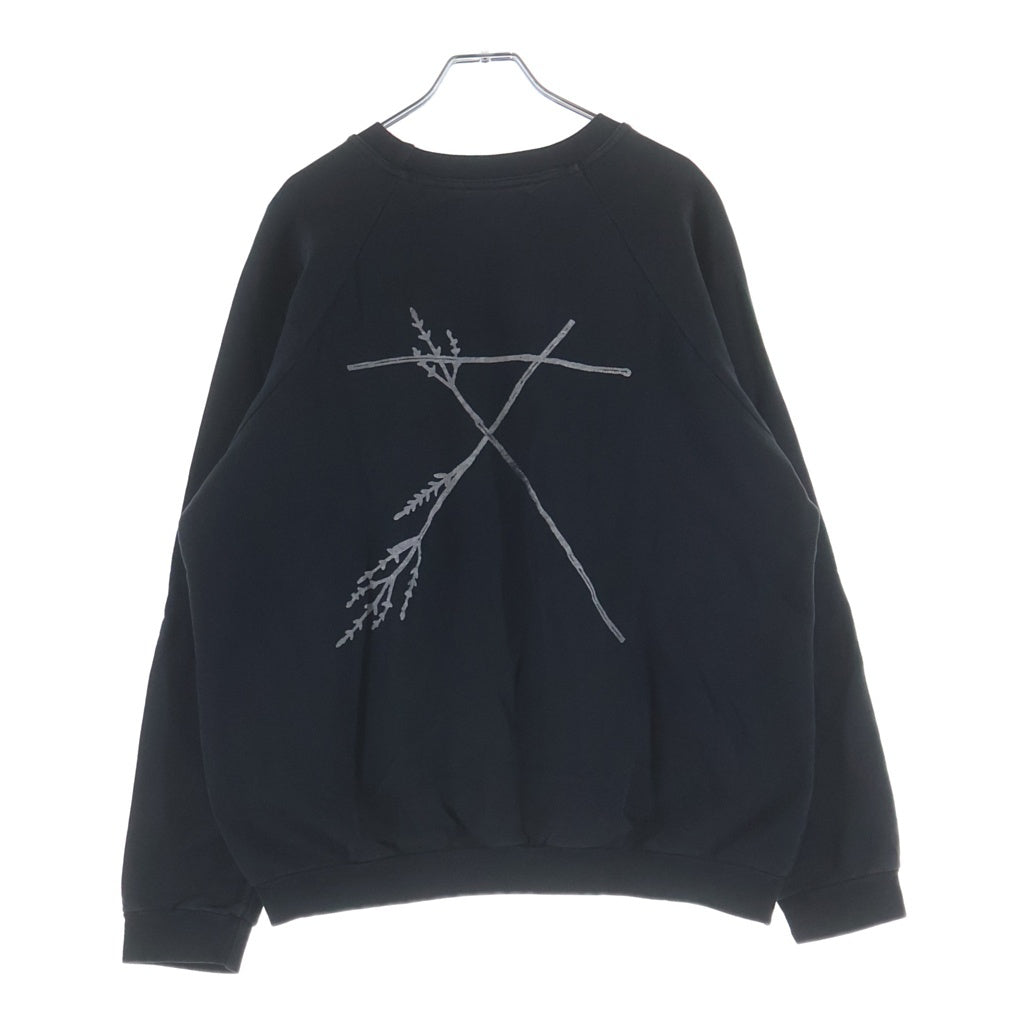 RAF SIMONS(ラフシモンズ) 02AW Virginia Creeper期 Roots Sweatshirt ルーツ スウェットシャツ ヴァージニアクリーパー セーター ブラック