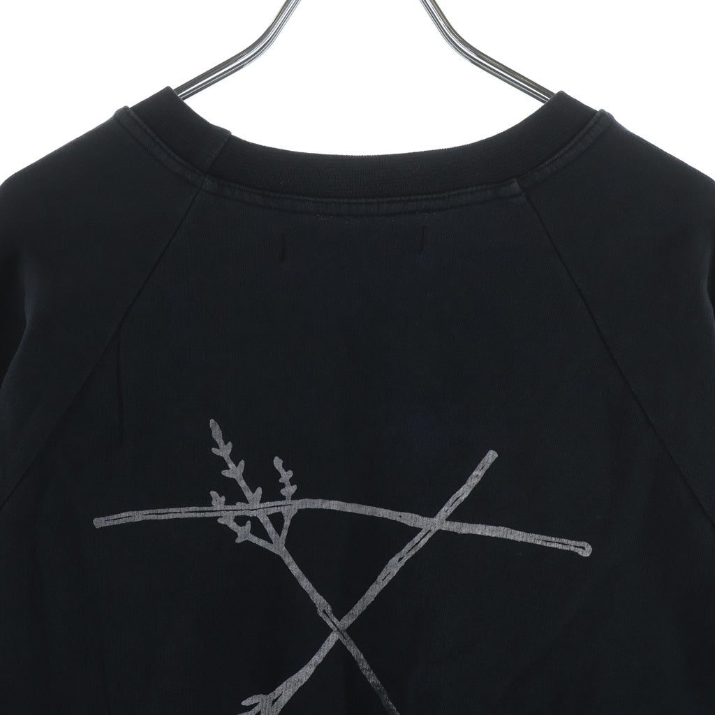 RAF SIMONS(ラフシモンズ) 02AW Virginia Creeper期 Roots Sweatshirt ルーツ スウェットシャツ ヴァージニアクリーパー セーター ブラック