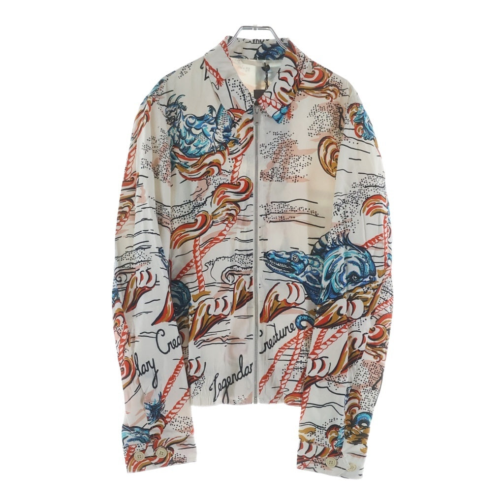 Alexander McQueen(アレキサンダーマックイーン) 16SS Zip Up Jacket グラフィックプリント ジップアップ ジャケット 総柄 マルチカラー