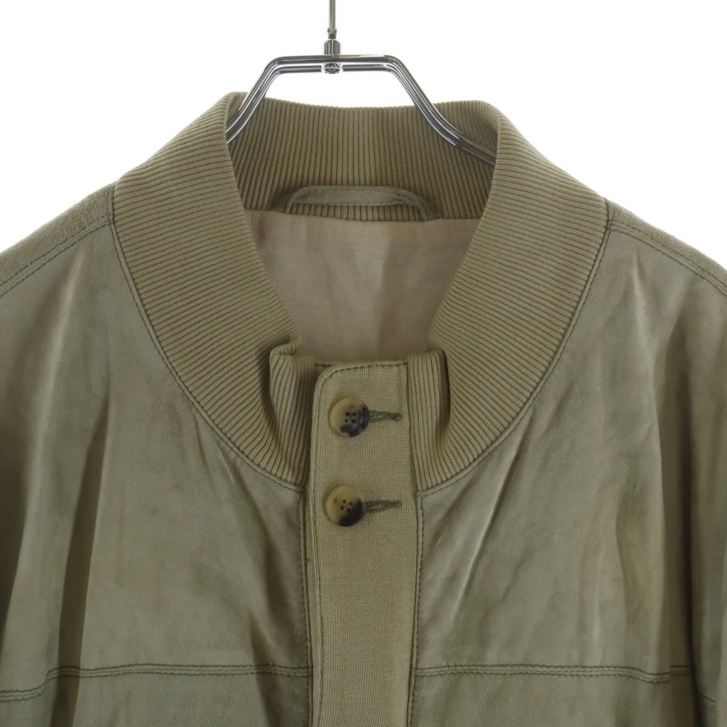 Brioni(ブリオーニ) Zip Up Jacket スエード ジップアップ ジャケット カーキ