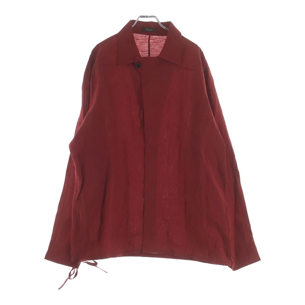 Berluti(ベルルッティ) リネンシャツ 長袖シャツ レッド