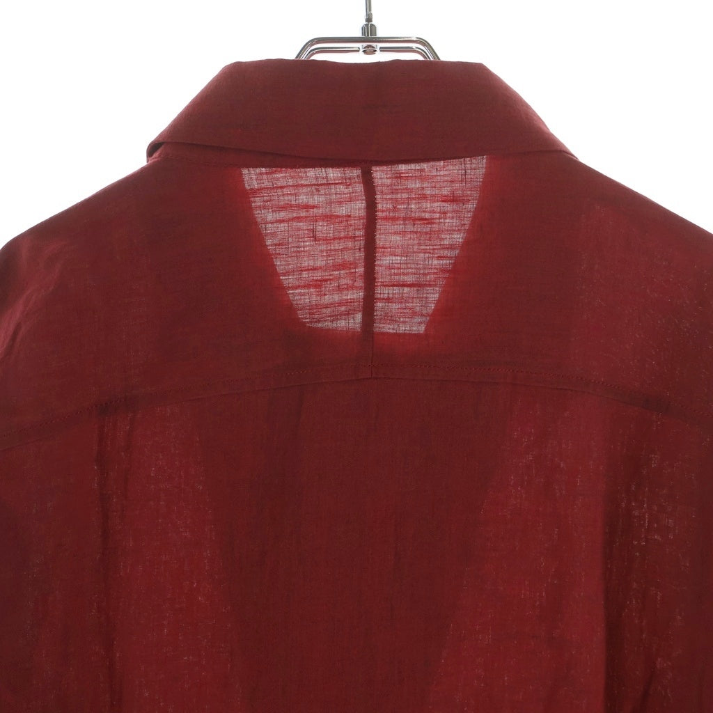 Berluti(ベルルッティ) リネンシャツ 長袖シャツ レッド