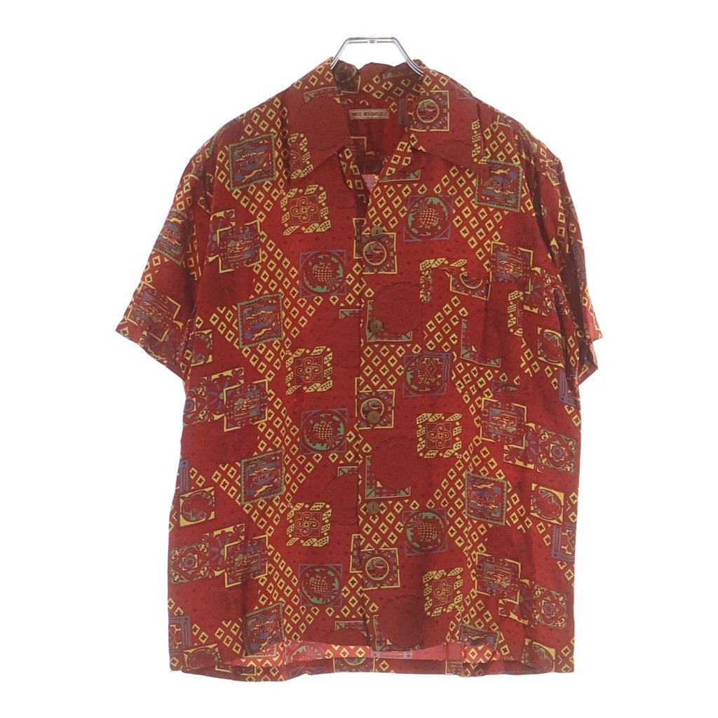 VINTAGE(ヴィンテージ) 50s Hawaiian Shirt ハワイアンシャツ 半袖シャツ アロハシャツ バンダナ柄 レッド