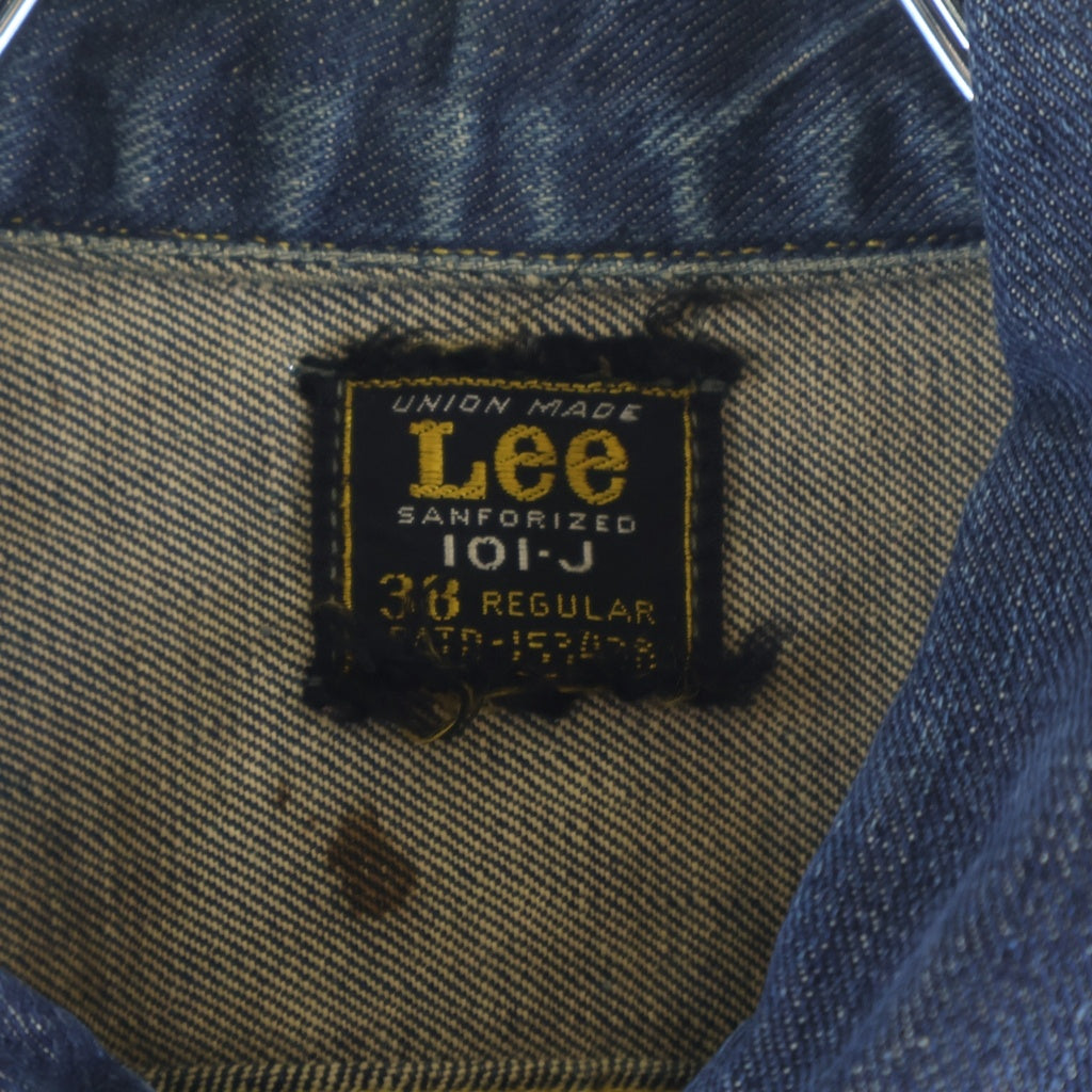 LEE(リー) 60s VINTAGE 101-J デニムジャケット USA製 ボタン裏刻印K MR無し インディゴ