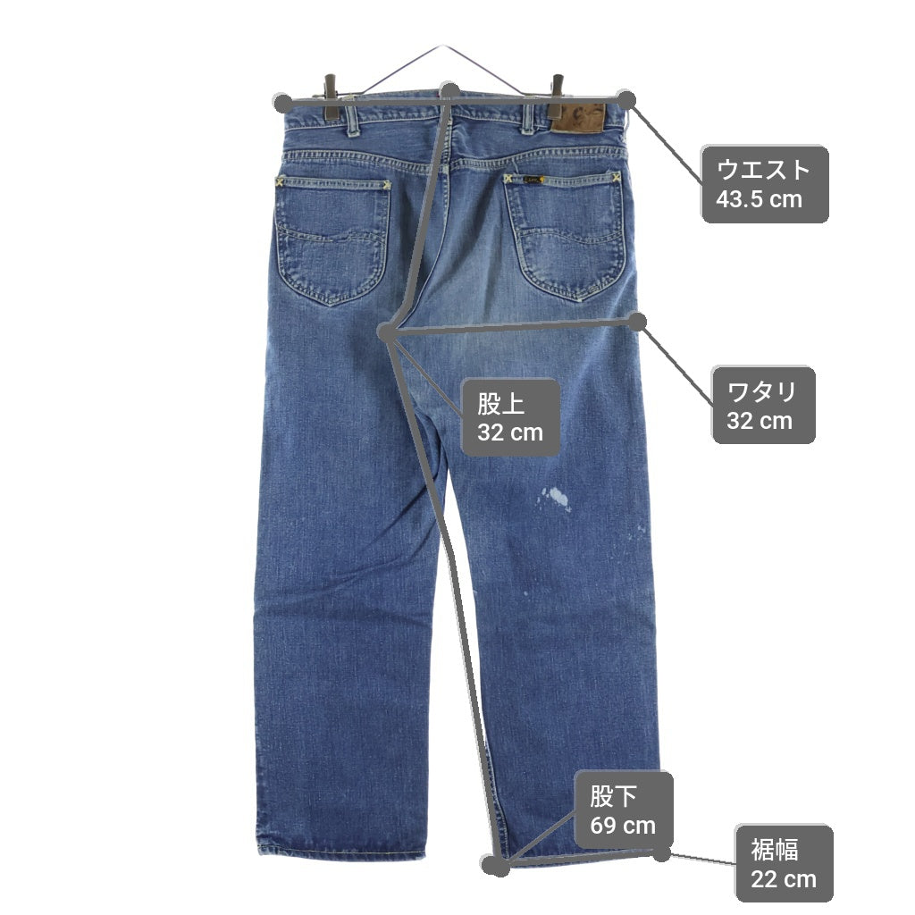 LEE(リー) 60s VINTAGE 101Z USA製 ジップフライ TALONジップ ボタン裏刻印20 脇割り インディゴ