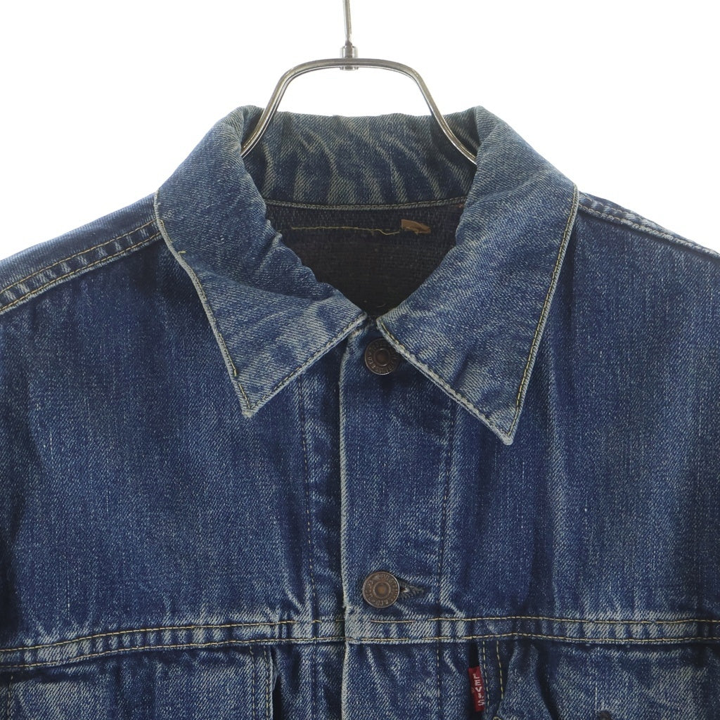 Levi's(リーバイス) 60s VINTAGE 559XX 3rd BIGE ヴィンテージ 最初期 ボタン裏刻印17 両面タブ 均等V ブランケット付き トラッカーデニムジャケット インディゴ