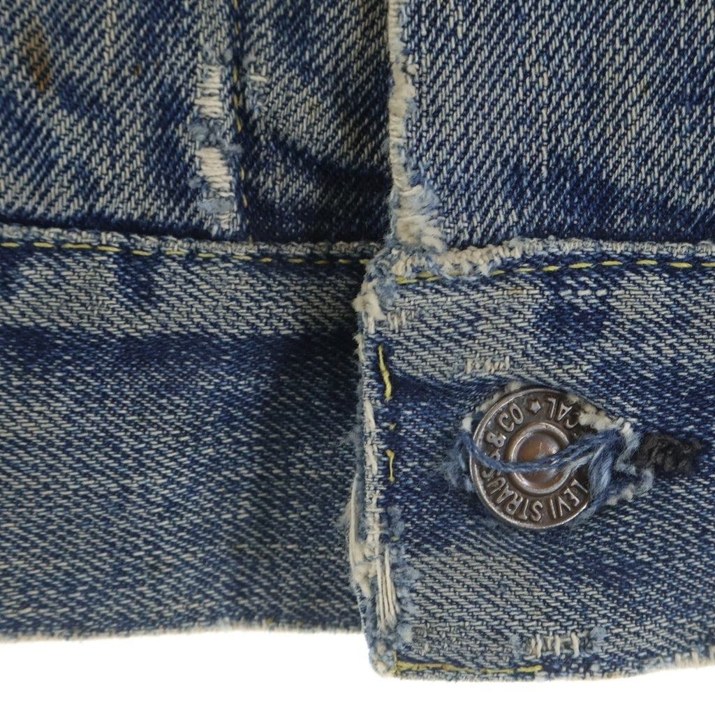 Levi's(リーバイス) 60s VINTAGE 559XX 3rd BIGE ヴィンテージ 最初期 ボタン裏刻印17 両面タブ 均等V ブランケット付き トラッカーデニムジャケット インディゴ