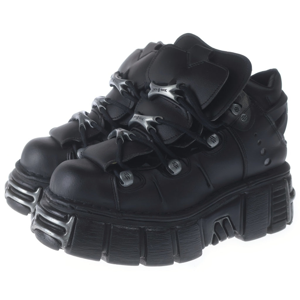 NEW ROCK(ニューロック) Platform Sneaker プラットフォーム スニーカー ブーツ 厚底 ブラック