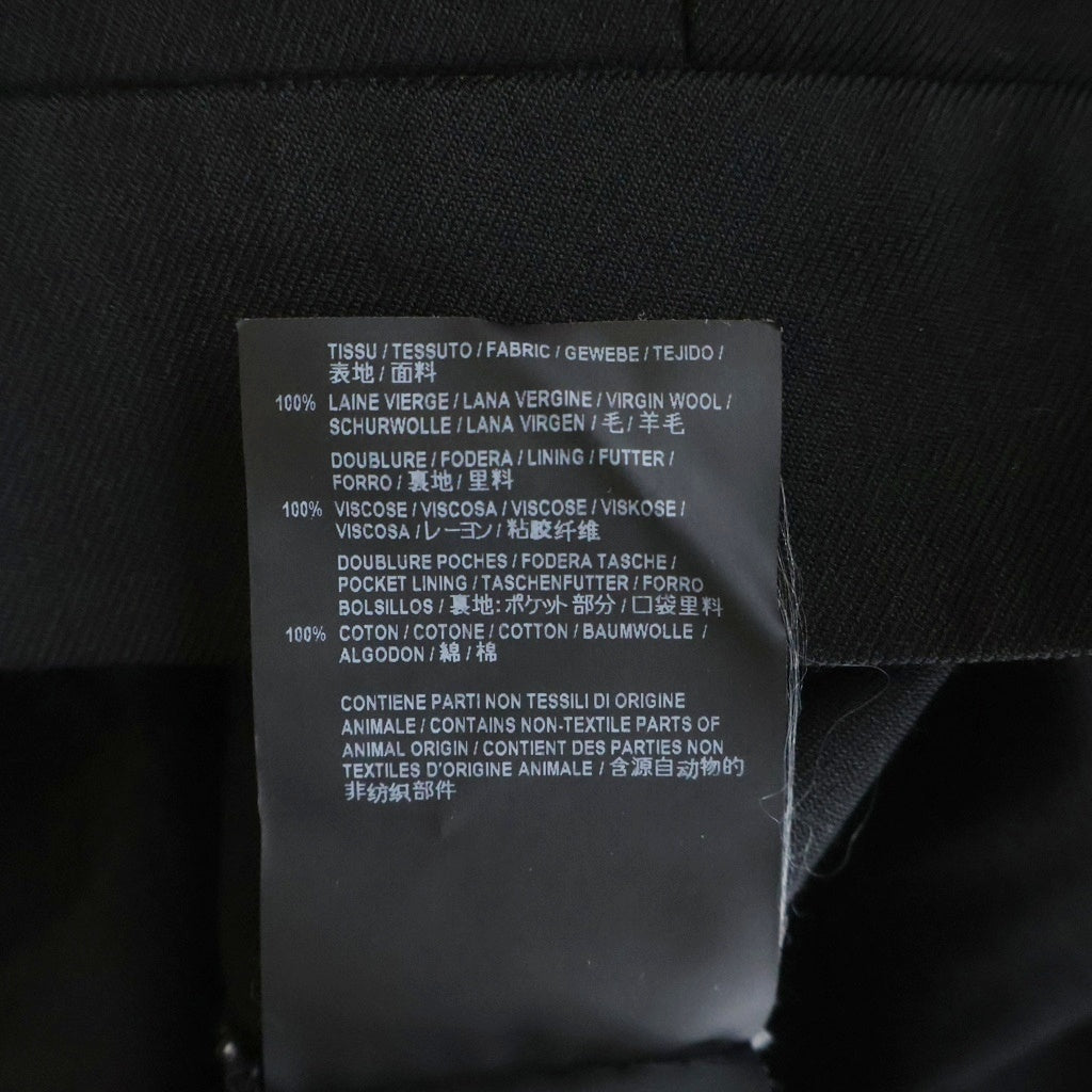 SAINT LAURENT PARIS(サンローランパリ) 18AW ウールサージ スラックスパンツ ブラック 509486 Y404W