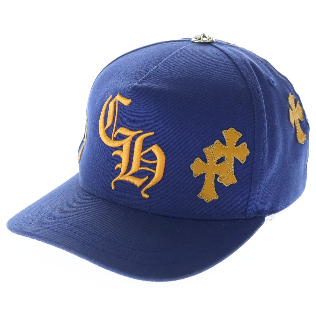 CHROME HEARTS(クロムハーツ) Trucker Cap クロスパッチ CH刺繍 トラッカーキャップ 帽子 ブルー/オレンジ