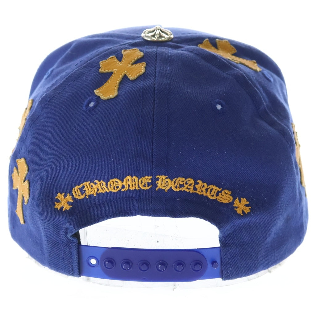 CHROME HEARTS(クロムハーツ) Trucker Cap クロスパッチ CH刺繍 トラッカーキャップ 帽子 ブルー/オレンジ
