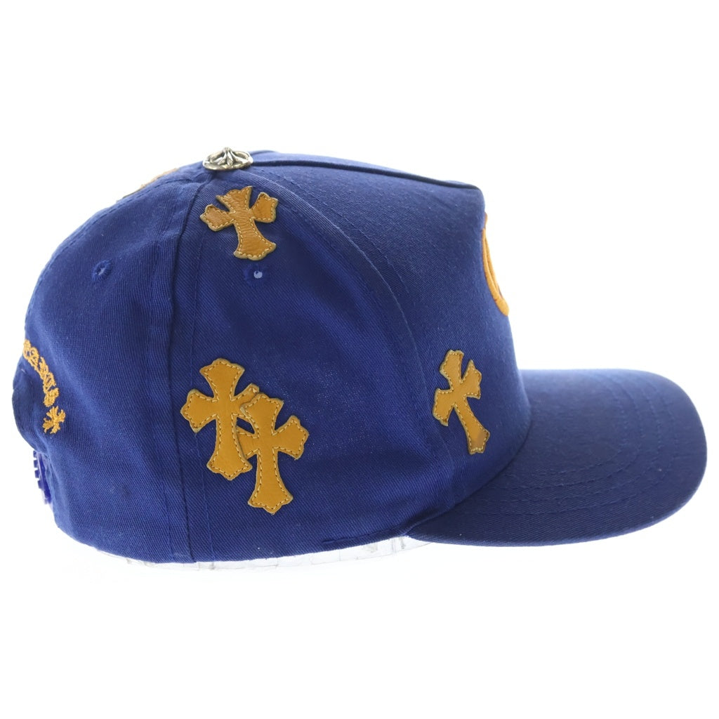 CHROME HEARTS(クロムハーツ) Trucker Cap クロスパッチ CH刺繍 トラッカーキャップ 帽子 ブルー/オレンジ