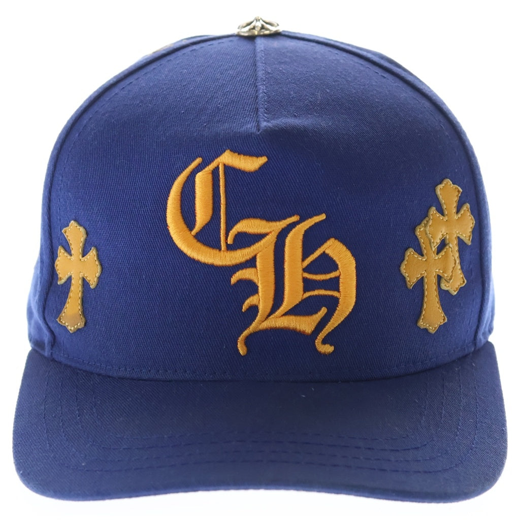 CHROME HEARTS(クロムハーツ) Trucker Cap クロスパッチ CH刺繍 トラッカーキャップ 帽子 ブルー/オレンジ