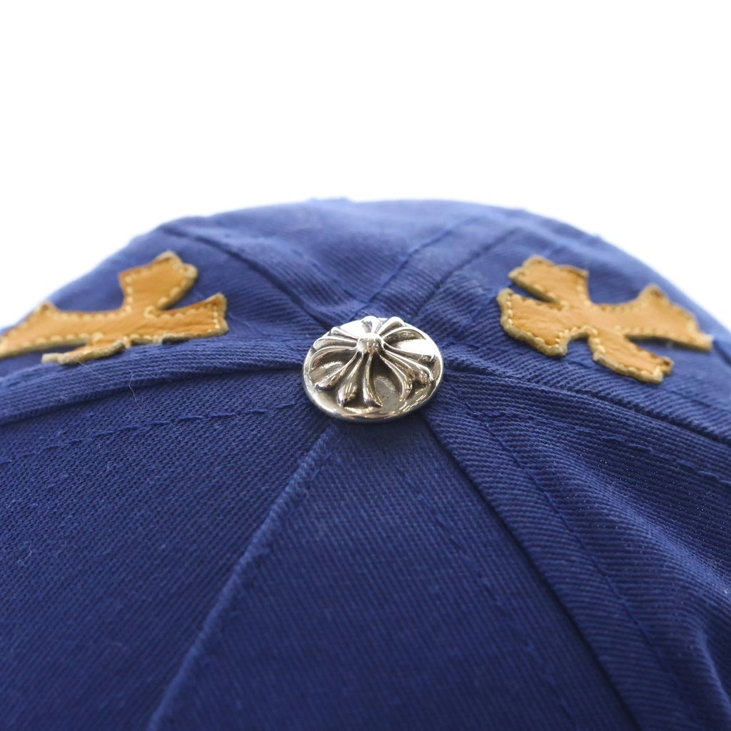 CHROME HEARTS(クロムハーツ) Trucker Cap クロスパッチ CH刺繍 トラッカーキャップ 帽子 ブルー/オレンジ