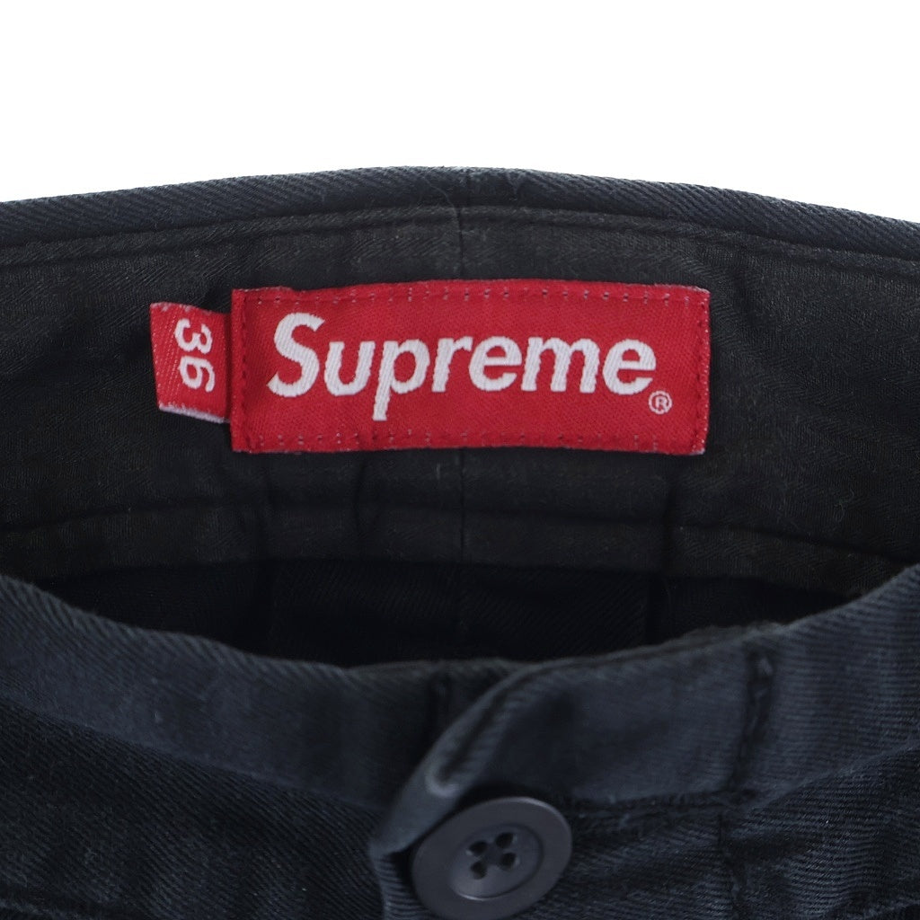 SUPREME(シュプリーム) 20AW PIN UP CHINO PANTS ピンナップ刺繍 チノパンツ ブラック