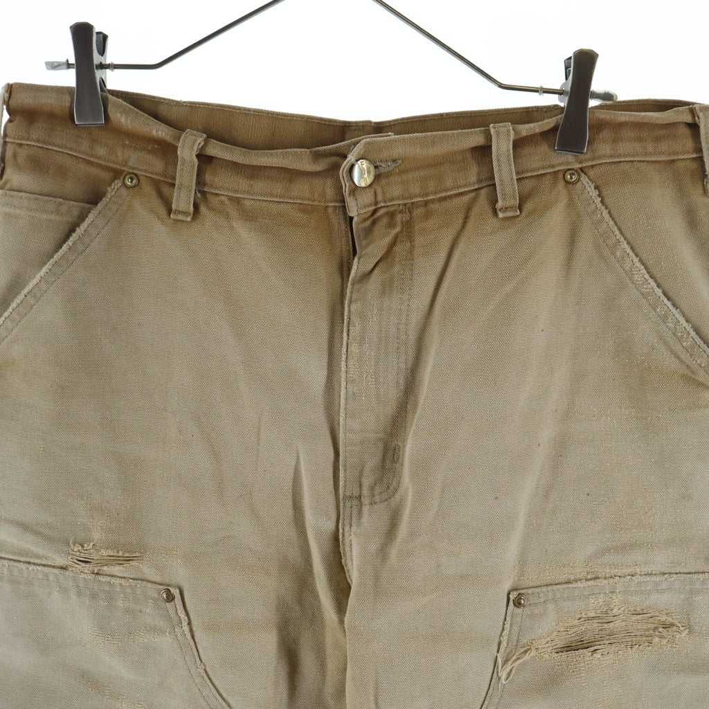 CARHARTT(カーハート) DOUBLE KNEE CARPENTER DUCK PANTS B136 BRN ダブルニー カーペンター ダックパンツ ブラウン