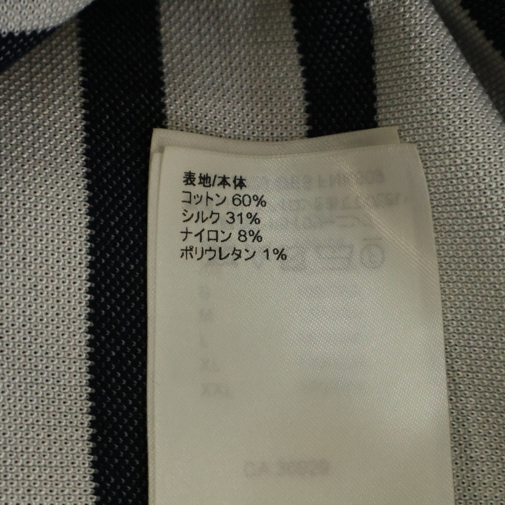 LOUIS VUITTON(ルイヴィトン) モノグラムフラワー マニリエール 半袖ニットセーター ネイビー/アイボリー RW222J OE5 FNKS09 レディース