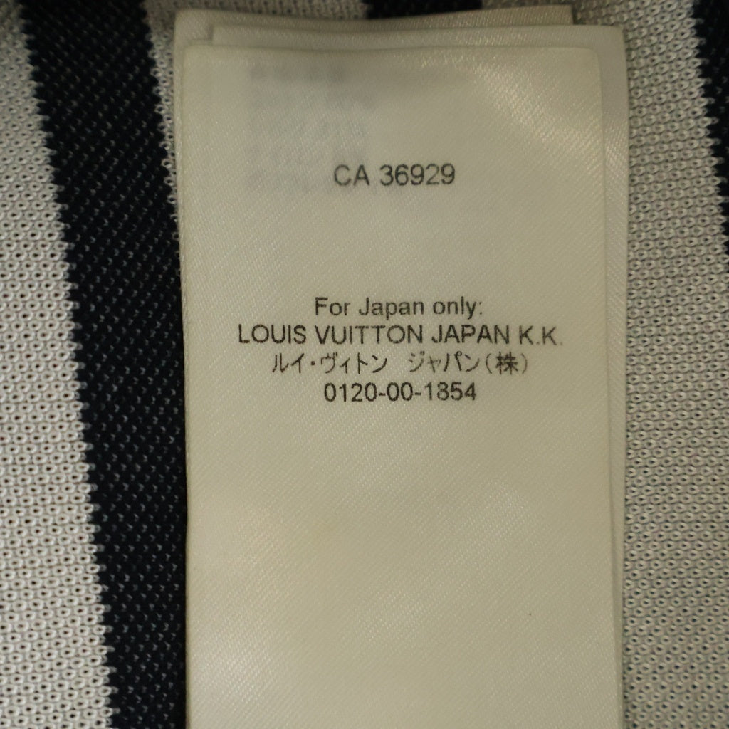 LOUIS VUITTON(ルイヴィトン) モノグラムフラワー マニリエール 半袖ニットセーター ネイビー/アイボリー RW222J OE5 FNKS09 レディース