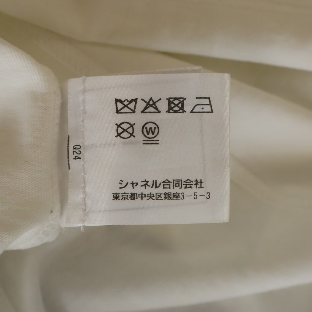CHANEL(シャネル) 22 CRUSE スパンコール 装飾ノースリーブカットソー ホワイト P72146 レディース