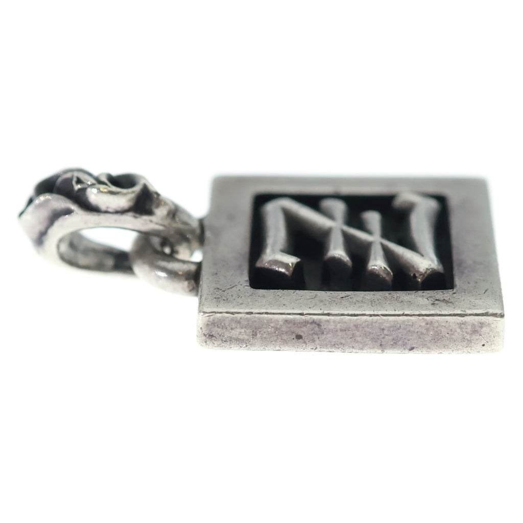 CHROME HEARTS(クロムハーツ) FRAMED LETTER BLOCK Z フレームド レターブロック Rアルファベットチャーム ペンダントトップ シルバー