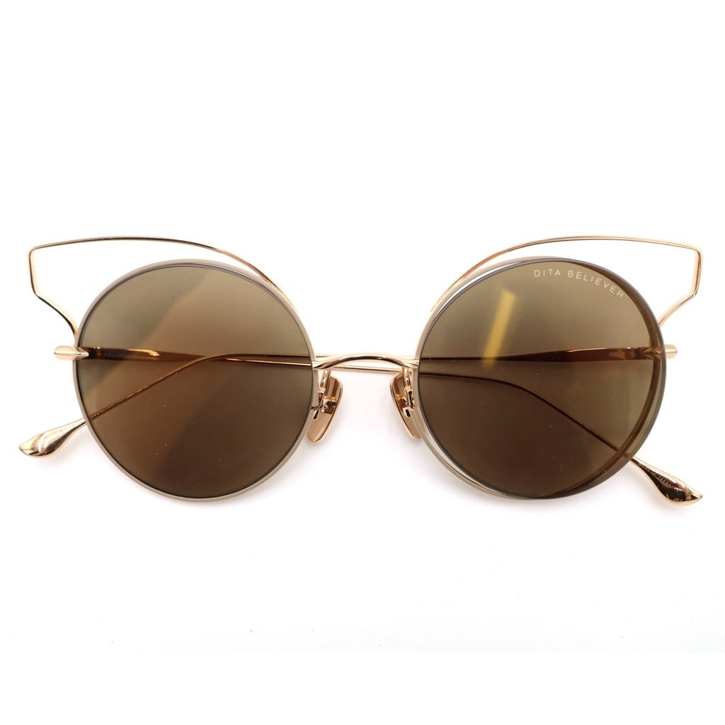 DITA(ディータ) BELIEVER サングラス アイウェア 眼鏡 ゴールド 23008-B-TAN-GLD 52 52□20 145 レディース