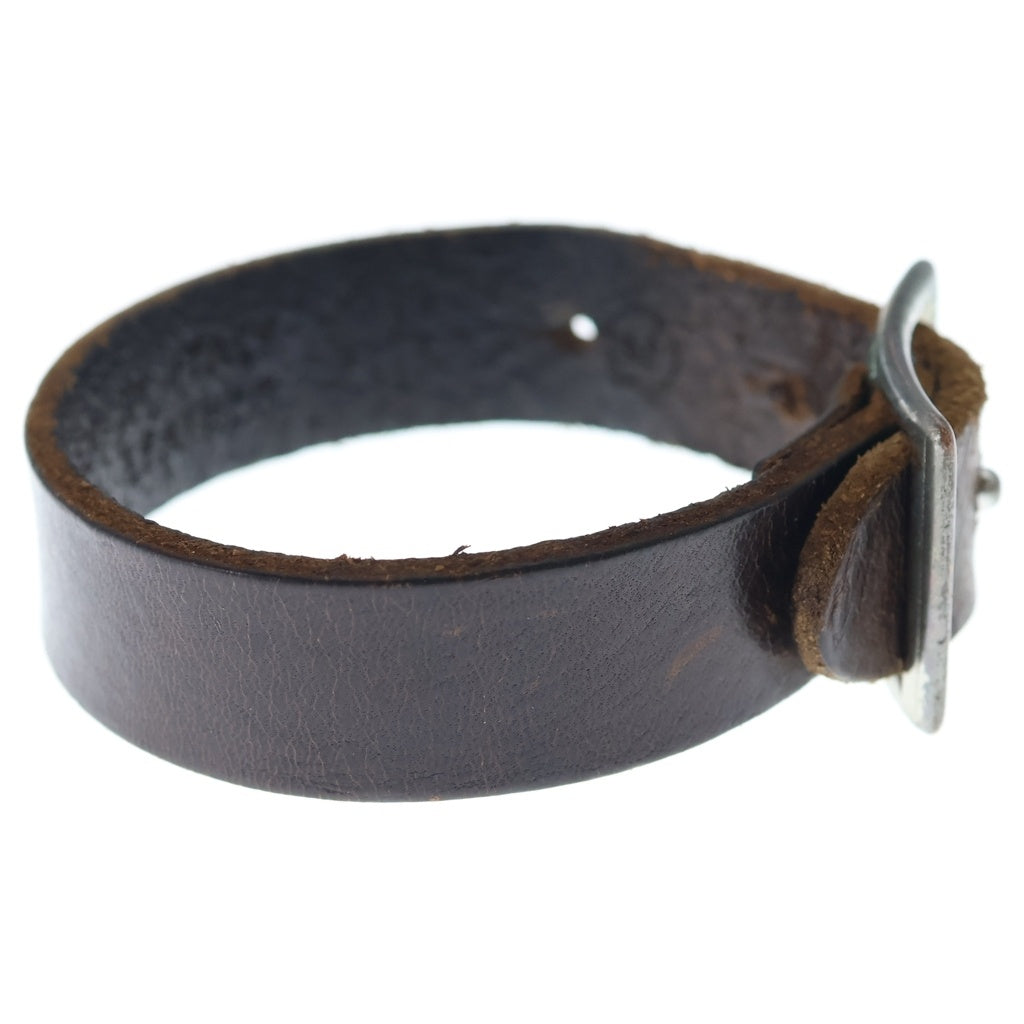 Maison Martin Margiela(メゾンマルタンマルジェラ) 10 Leather Belt Bracelet レザー ベルト ブレスレット ブラウン