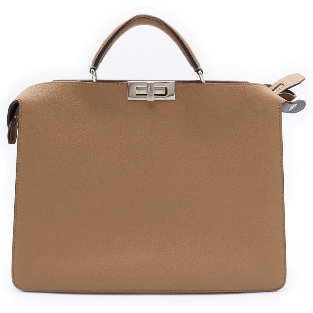 FENDI(フェンディ) ピーカブー アイシーユー ハンドバッグ ブラウン 7VA529