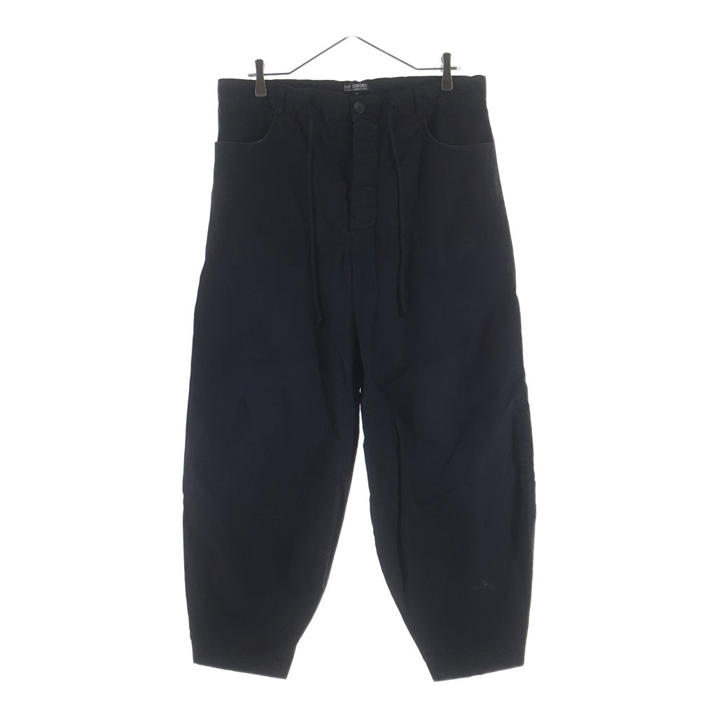 RAF SIMONS(ラフシモンズ) 04SS 宗教期 ドローコード バルーンパンツ コットン ブラック