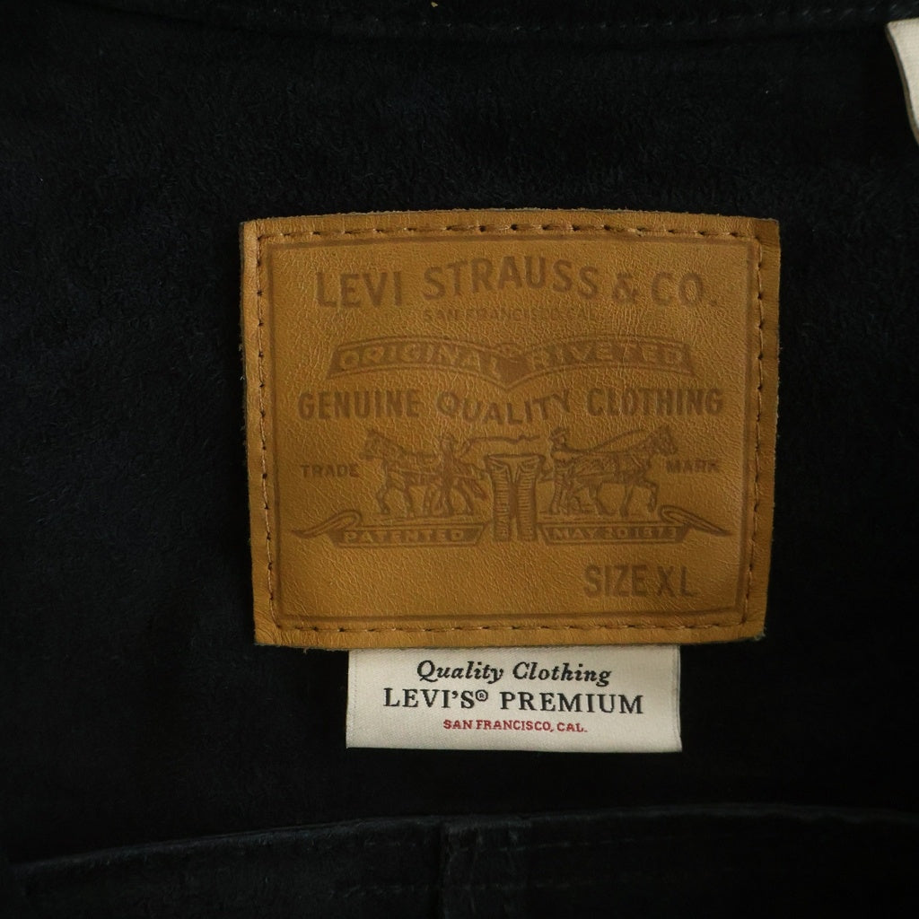 Levi's premium(リーバイスプレミアム) 26SS 1st MODEL TYPE1 スエード ジャケット ファースト型 JOURNAL STANDARD別注 ボタン裏刻印4674 ブラック PC9-005ZB-0000