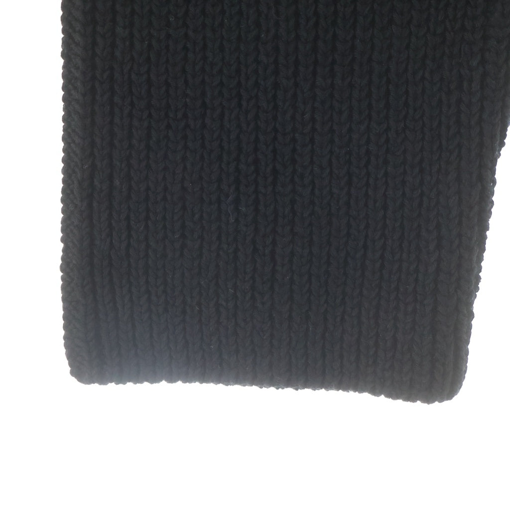 BALENCIAGA(バレンシアガ) Oversized Cropped Ribbed Wool-blend Turtleneck Knit タートルネックニット 長袖セーター ブラック 682002 T3227