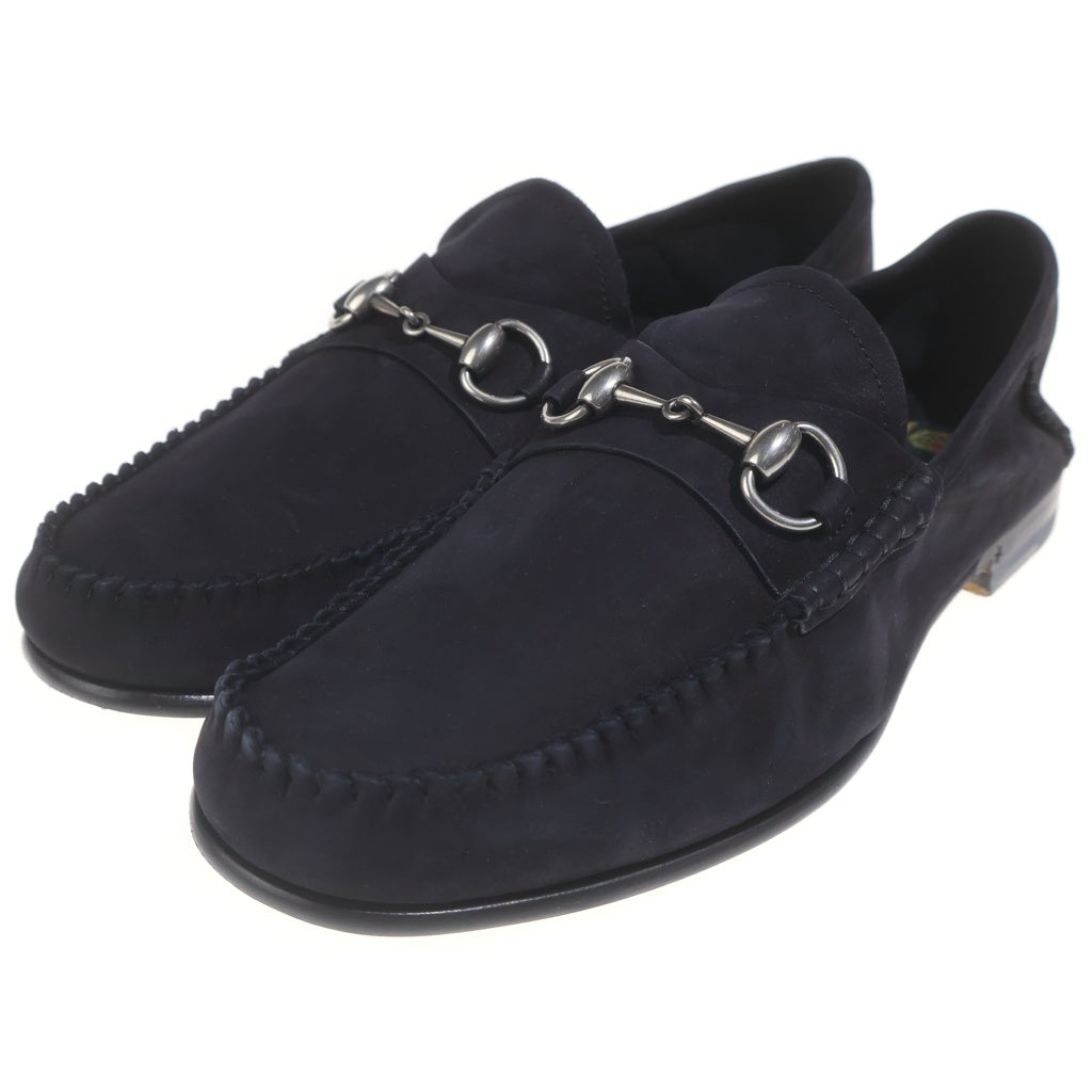 GUCCI(グッチ) ホースビット スエードレザー ローカットスニーカー ブラック