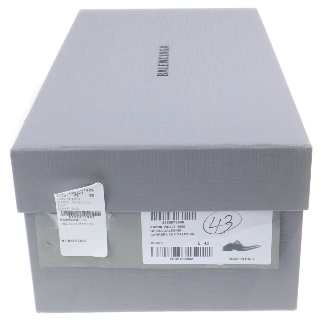 BALENCIAGA(バレンシアガ) opera derby calfskin 810238 オペラ ダービーシューズ ローカット ブラック