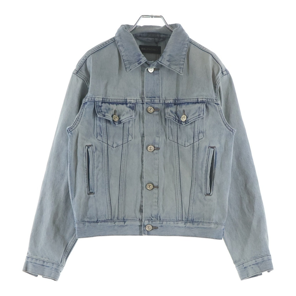 BALENCIAGA(バレンシアガ) Back Logo Denim Jacket 767998 TDW14