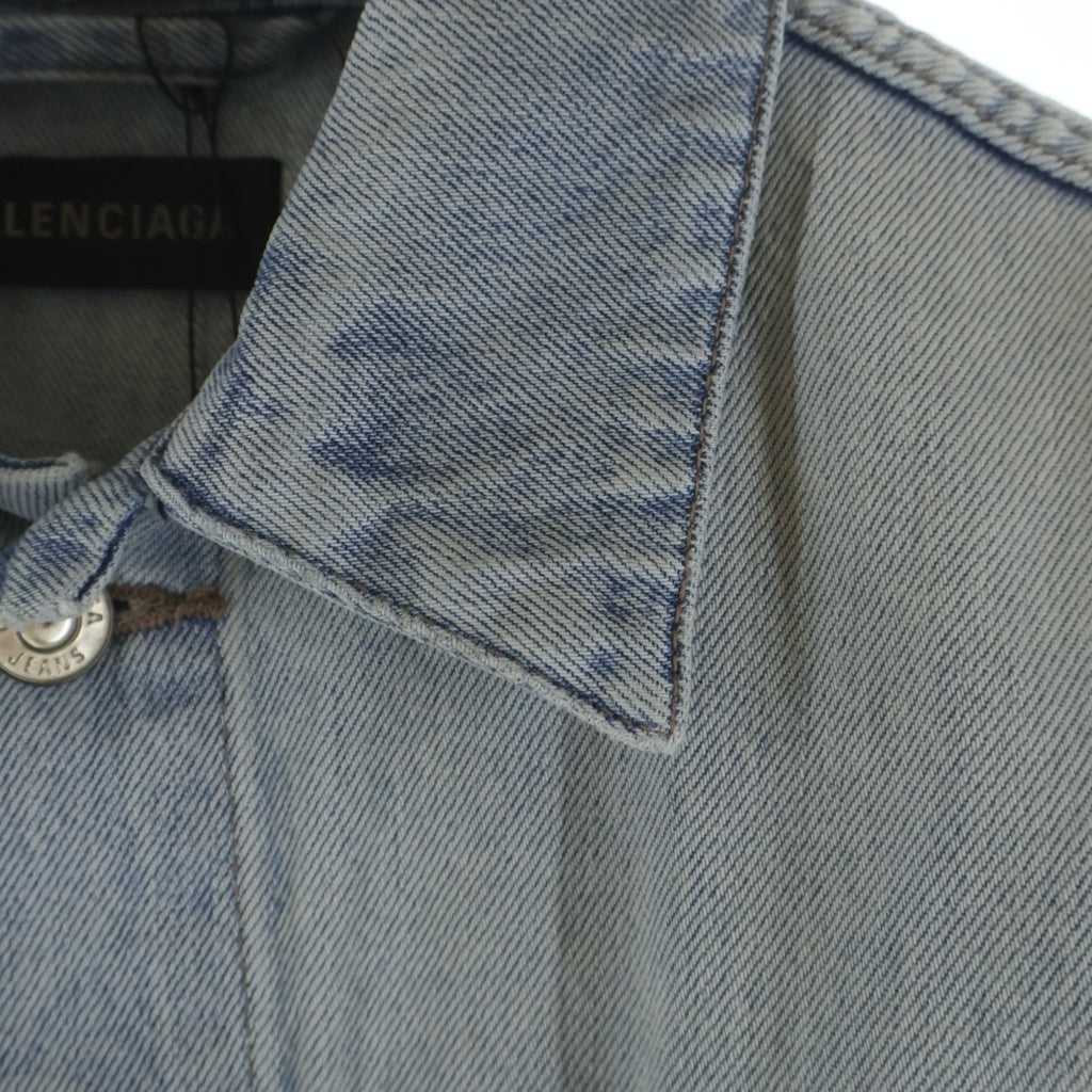 BALENCIAGA(バレンシアガ) Back Logo Denim Jacket 767998 TDW14