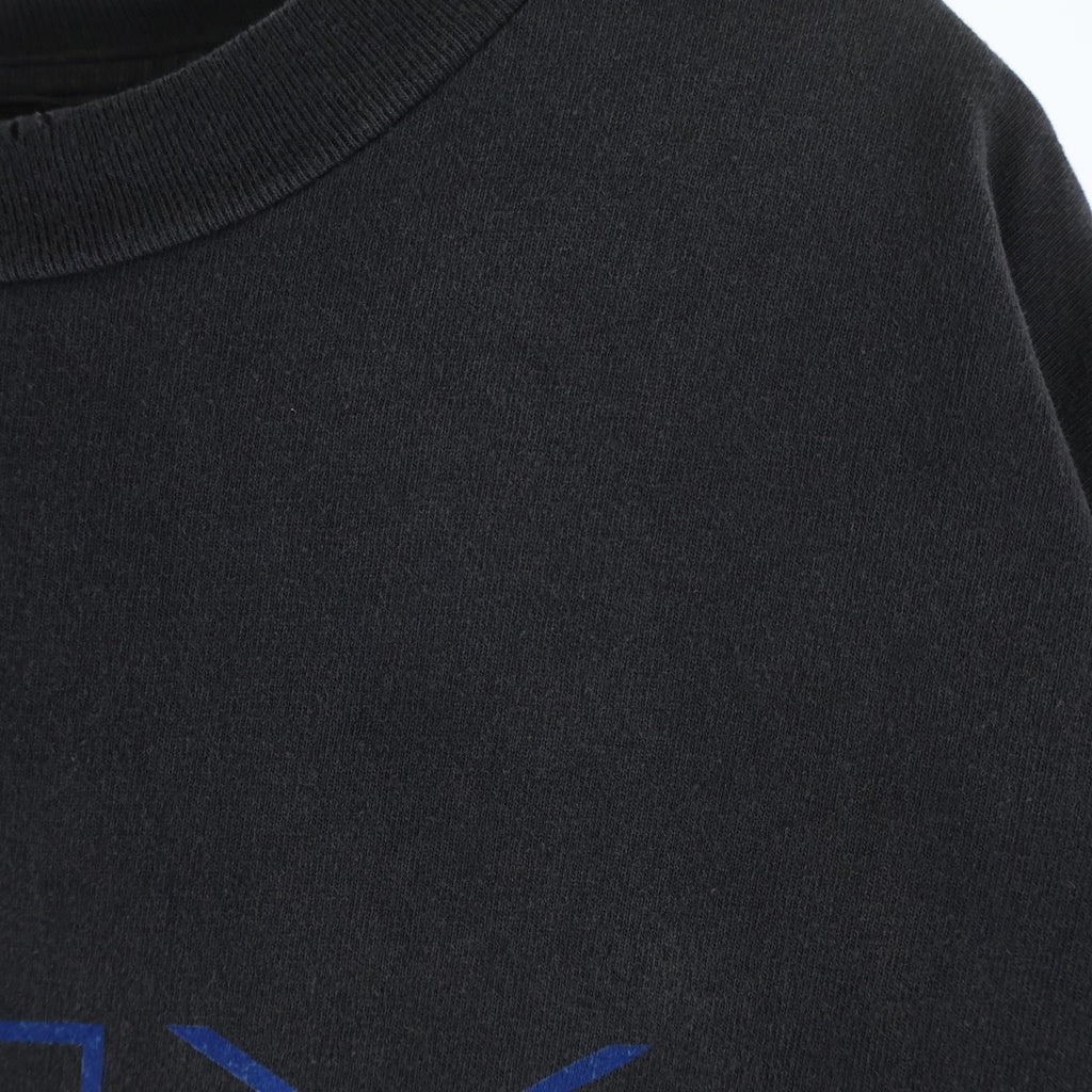 SAINT MICHAEL(セントマイケル) 24SS SS TEE SM6 BLACK ヴィンテージ加工 プリント半袖Tシャツ カットソー プレステ グレー SM-YS8-0000-003