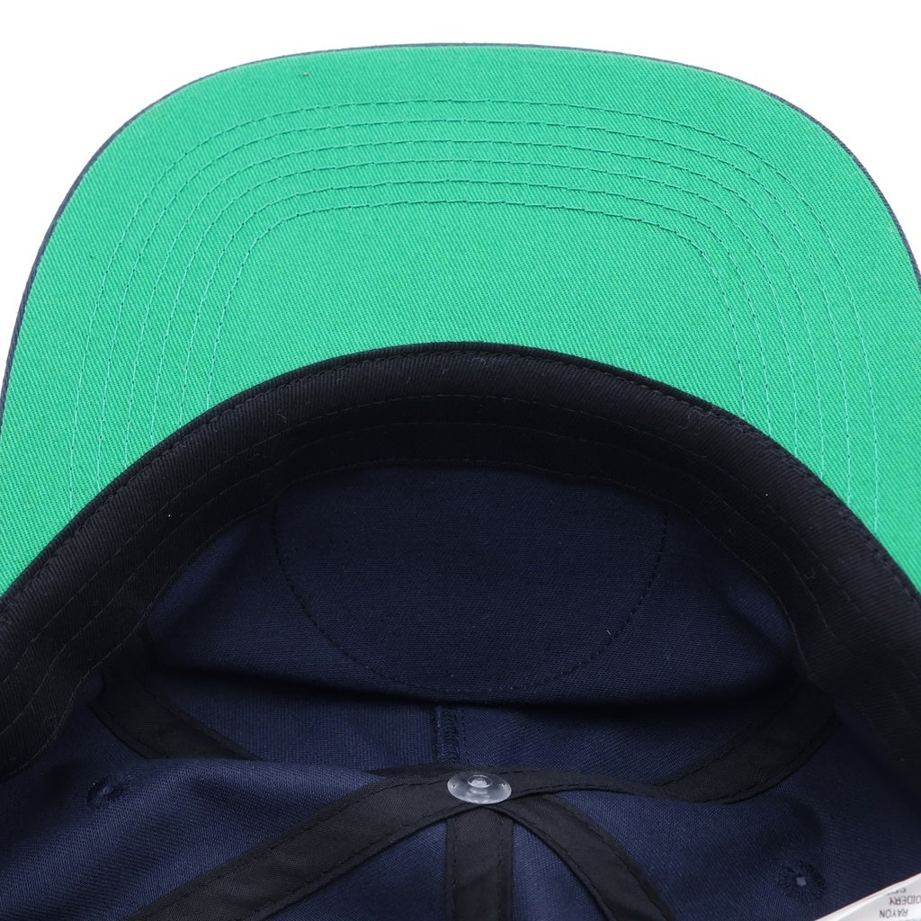 SAINT MICHAEL(セントマイケル) CAP/SMX6/NAVY ロゴ キャップ 帽子 ネイビー SM-HR1-0000-094