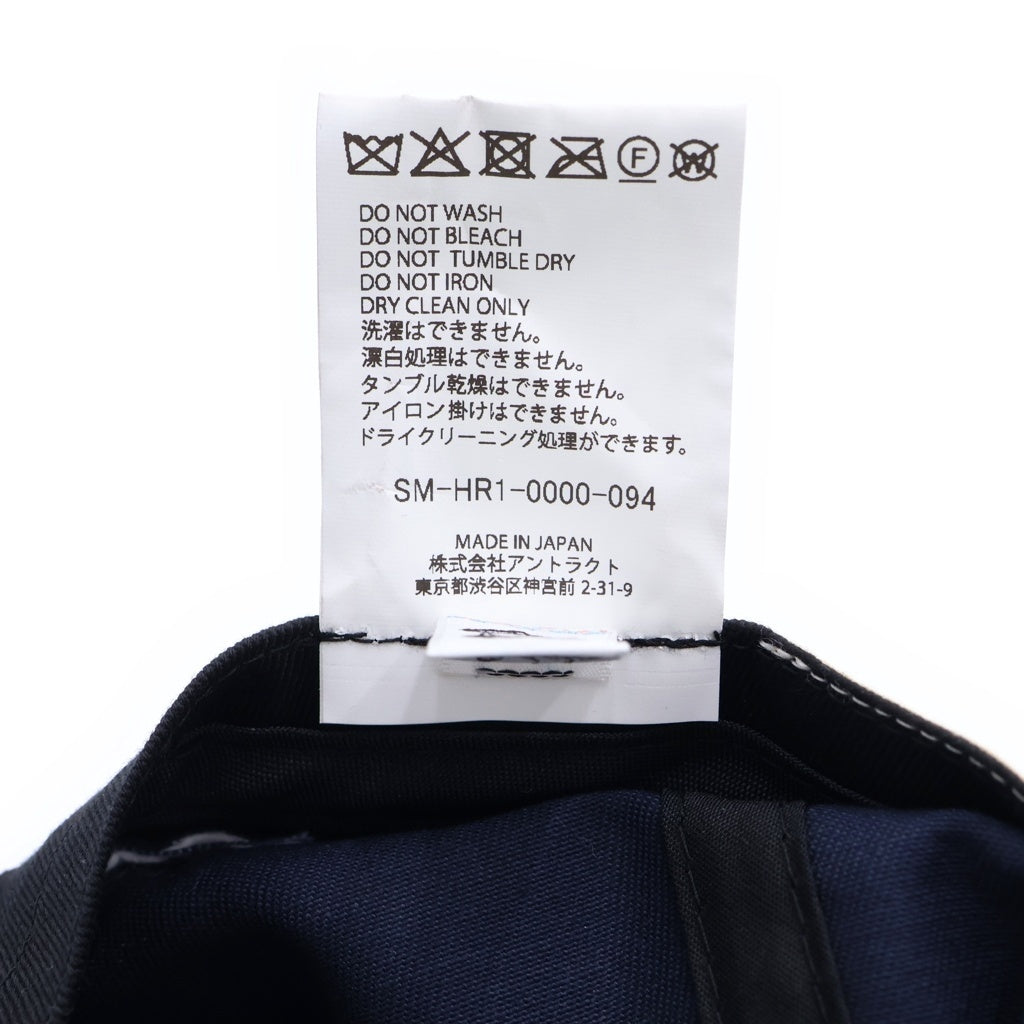 SAINT MICHAEL(セントマイケル) CAP/SMX6/NAVY ロゴ キャップ 帽子 ネイビー SM-HR1-0000-094
