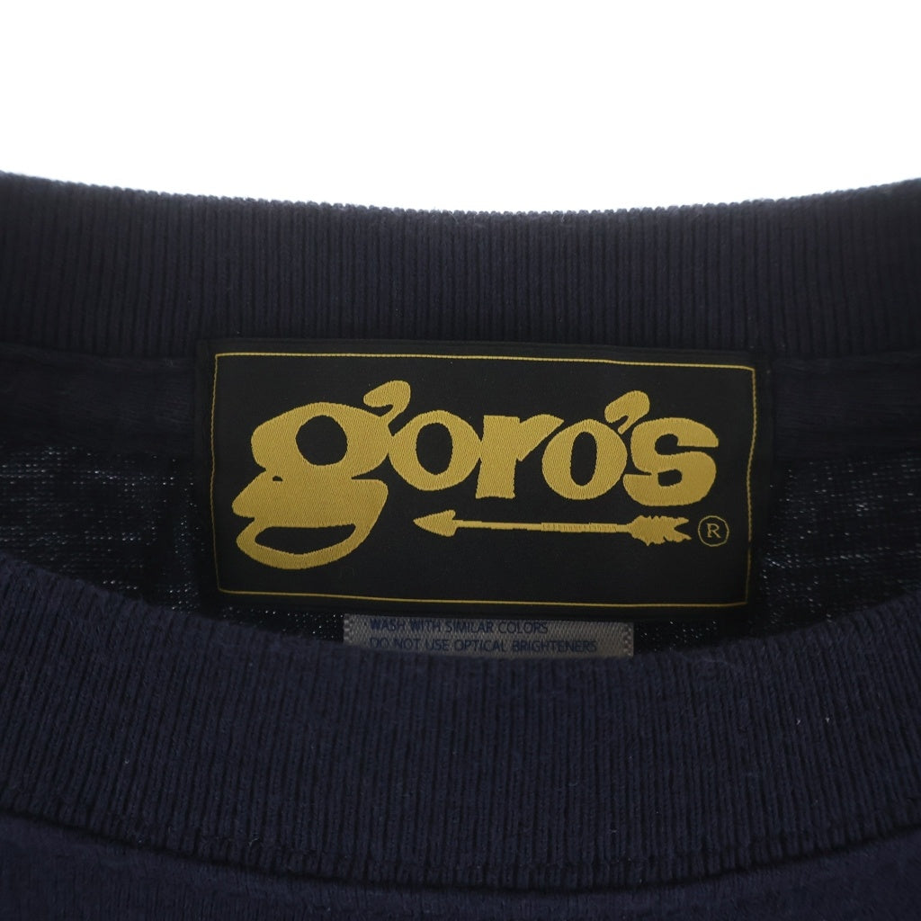 goro's(ゴローズ) Micakuye Oyasin 長袖Tシャツ カットソー ネイビー