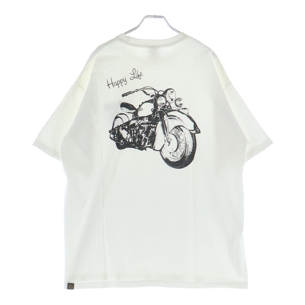 goro's(ゴローズ) OLD Happy Life 半袖Tシャツ カットソー ホワイト