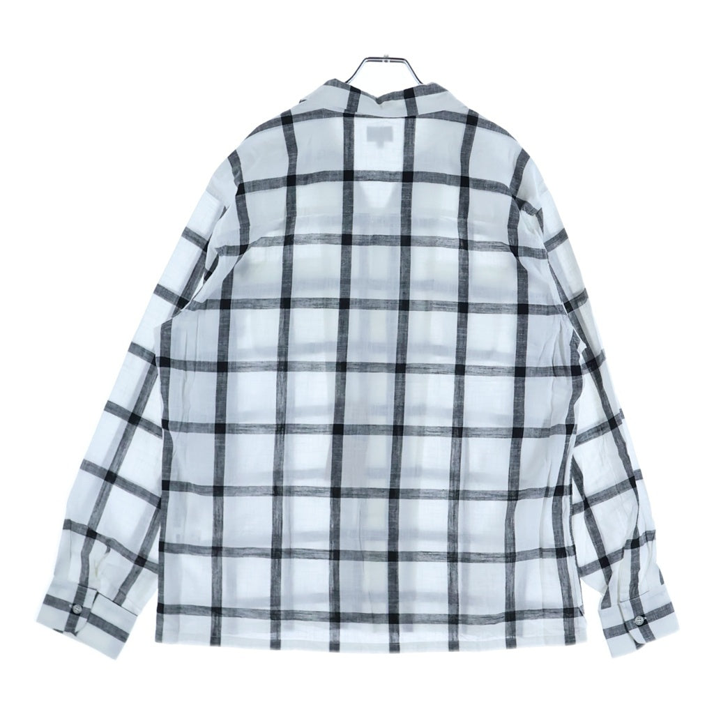 RATS(ラッツ) WIND PEN CHECK SHIRT 長袖 チェックシャツ ホワイト 25RS-0408