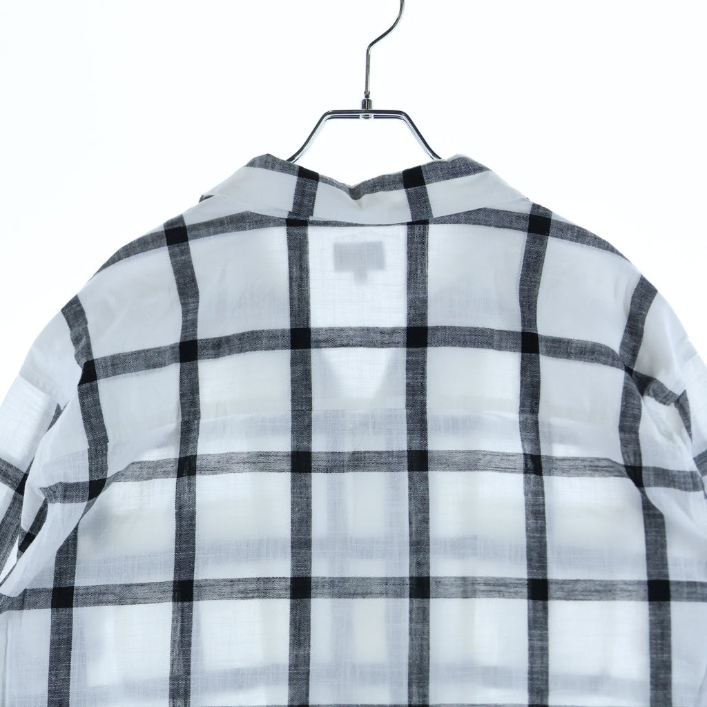 RATS(ラッツ) WIND PEN CHECK SHIRT 長袖 チェックシャツ ホワイト 25RS-0408
