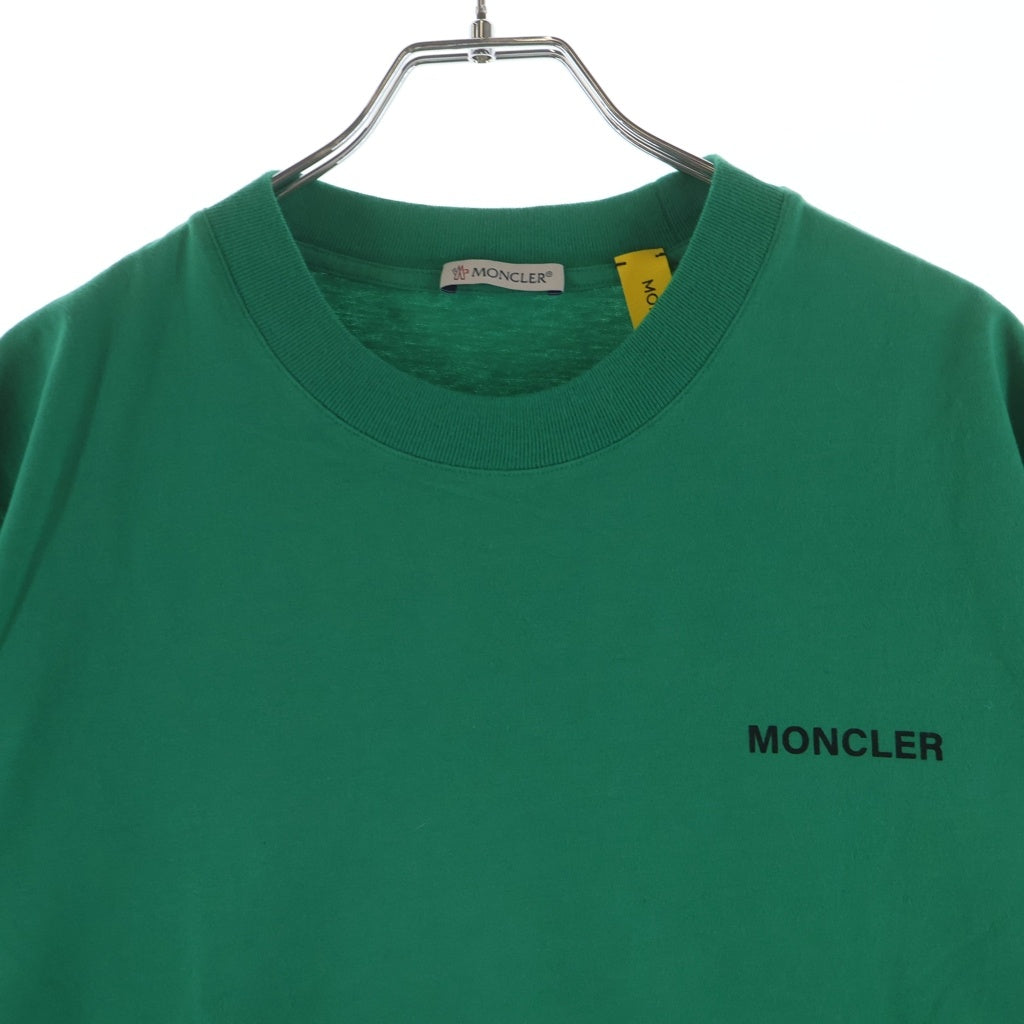 MONCLER(モンクレール) LOGO TEE 両面プリント 半袖Tシャツ カットソー グリーン C-SCOM-24-28108-M