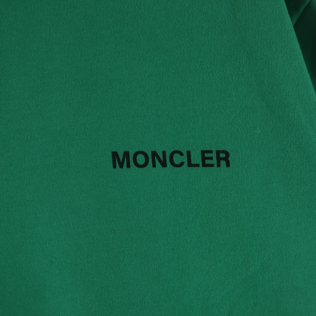 MONCLER(モンクレール) LOGO TEE 両面プリント 半袖Tシャツ カットソー グリーン C-SCOM-24-28108-M