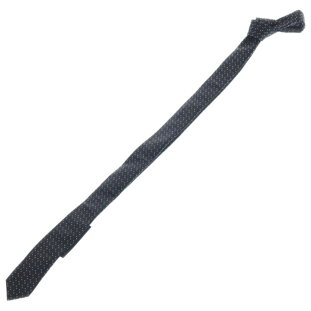 SAINT LAURENT PARIS(サンローランパリ) マイクロドット シルクネクタイ ブラック/ホワイト 643935 4Y002