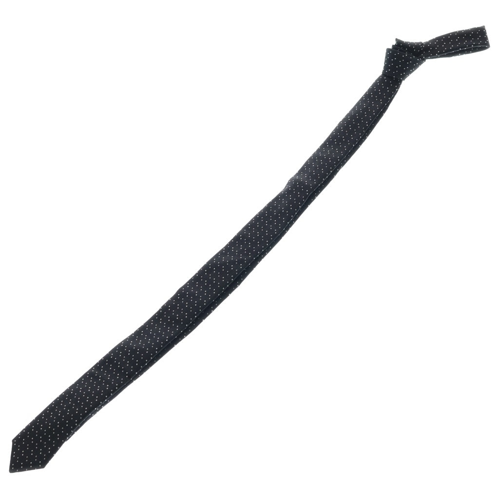 SAINT LAURENT PARIS(サンローランパリ) マイクロドット シルクネクタイ ブラック/ホワイト 643935 4Y002