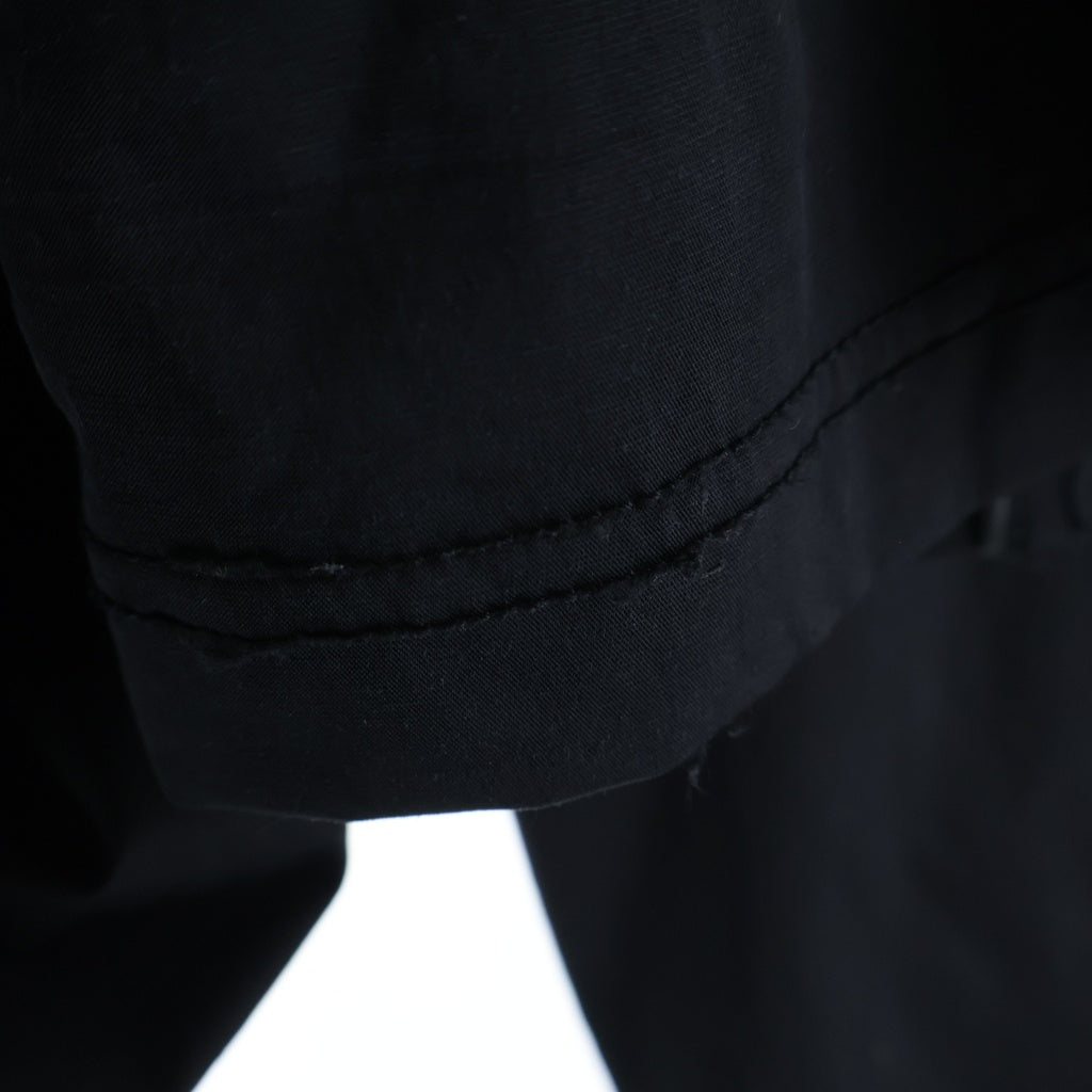 99%is(ナインティナインパーセントイズ) VOL.16 NN18-PT11 ZIP NYLON PANTS ジップデザイン ナイロンラバーロゴパンツ ブラック