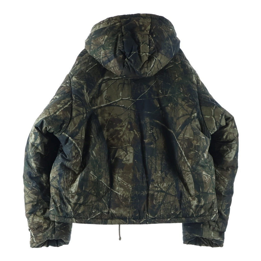 adidas YEEZY SEASON 5(イージー シーズンファイブ) カモフラージュ総柄 フーデッドショートパファージャケット ブラウン KW5U6163-O45