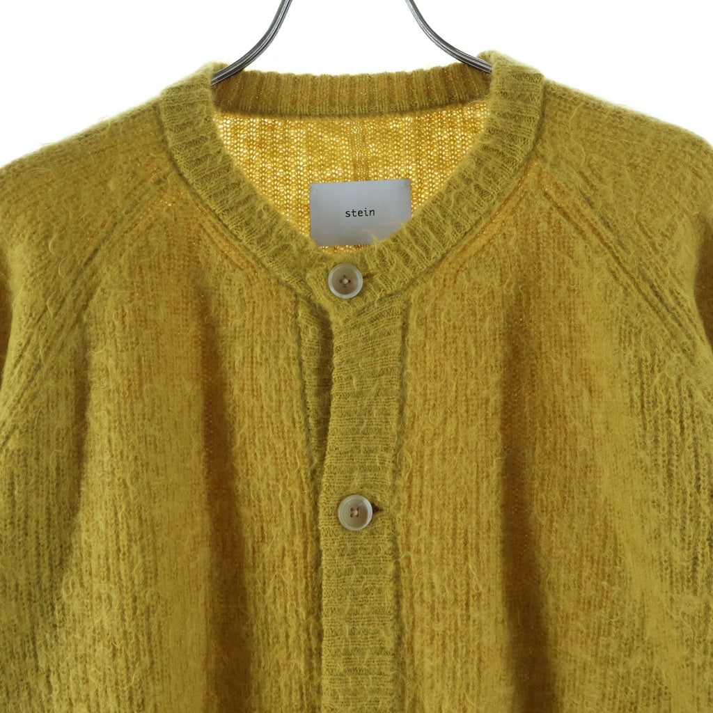 Stein(シュタイン) 21AW SUPER KID MOHAIR CARDIGAN ST.312 スーパーキッドニットカーディガン 長袖 イエロー